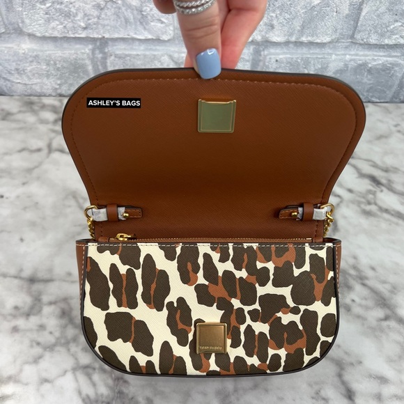 Tory Burch Emerson Printed Top Handle Crossbody In Leopard Print - Picture 10 of 13
